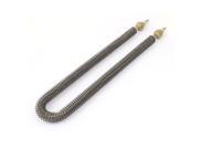 Stainless Steel U Type 15mm Dia. Thread Heating Element 1000W AC 220V 430mm Long