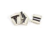 10Pcs Clamshell Type Bottom Port 6Pin 1.0mm Pitch FFC FPC Sockets Connector