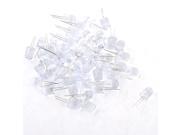 Unique Bargains 10mm Dia Clear Cylinder Emitting Diode 2 Pin Green Light LED Lamp 50PCS