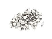 40Pcs M2.7x7mm Male Female Hexagonal Standoff Spacer Silver Tone