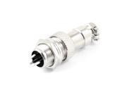 AC 200V 5A 1000V 12mm 3P 3 Pin Screw Aviation Connector Plug Joint