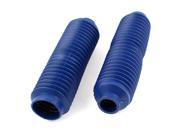 Autobicycle Blue Rubber Front Shock Absorber Dust Cover Pair 24cm Length