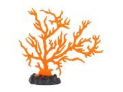 Fish Tank Orange Emulational Glowing Rockery Coral Plant Decoration 6.3 Height