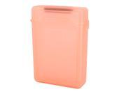 Unique Bargains Light Red Plastic Store Storage Tank Case Box for 3.5 Sata HDD Hard Disk Drive