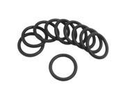 Unique Bargains 10 Pcs Black Silicone O ring Oil Sealing Washer Grommet 30mm x 3.5mm