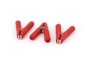 3pcs 85A 380V Boot Electric Test Lead Alligator Clips Clamps Red
