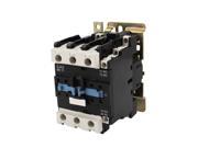 CJX2 6511 220V Coil 75mm DIN Rail Mounted 3 Pole Electric AC Contactor