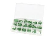 Unique Bargains 248 in 1 Assortment Green HNBR Auto Car Air Condition O Ring Sealing Gasket
