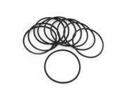 Unique Bargains 10 Pcs 95mm OD 4mm Thickness Black Rubber O Ring Seal Washer Replacement