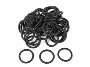 Unique Bargains 50 Pcs 30mm Outside Dia 3.5mm Thick Filter Rubber O Ring Seal Black