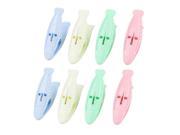 8 x Assorted Color Plastic Clothing Clip Fish Shaped Peg Clothes Pin