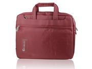 14 14.1 Nylon Shockproof Notebook Laptop Bag Carrying Case for HP w Handle Red