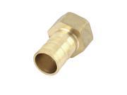 Unique Bargains Brass 15mm Hose Barb 1 2BSP Female Thread Quick Joint Connector Adapter