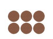 40 Pcs Furniture Nonskid Protection Round Pad Chusion Brown