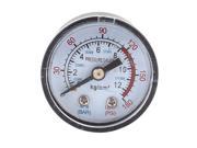 Unique Bargains Air Liquid Pressure Measuring Gauge 0 180PSI 0 12BAR 1 8PT Threaded