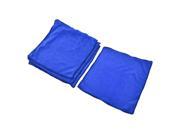 Unique Bargains 4 x Car Vehicle Windscreen Cleaner Washing Cleaning Towel Blue 11.8 x 11.8