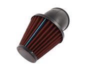 Unique Bargains 44 64mm Clamp Adjustable Air Filter Red for Motorcycle Scooter