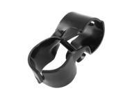 Universal 1.1 Hole Dia Vertical Pipe Clamp Clip Supporter Black