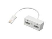 Unique Bargains One BT Plug to Two UK Telephone Socket Adapter Splitter