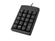 Unique Bargains Portable Mini USB 19 Keys Numeric Number Keypad Keyboard for Laptop Notebook