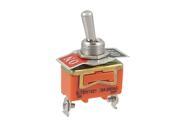 AC 250V 15A ON OFF SPST 2 Position 2 Terminals Toggle Switch Orange