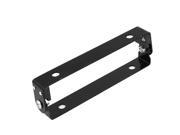 Unique Bargains Metal Adjustable License Plate Supporter Bracket Holder Black for motorcycle