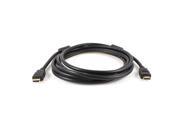 Unique Bargains 3 Meters Gold tone HDMI Male to Male Cable Black for HDTV DVD