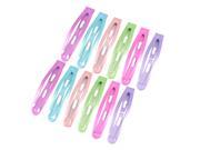 12 Pcs 1.7 Metal Assorted Color Snap Bendy Hair Clips for Women
