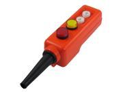 Unique Bargains Red Yellow LED Lamp Up down Control Station Hoist Pushbutton Switch 110V