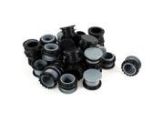 30 Pieces Black Gray Plastic Push Button Switch 22mm Mount Hole Panel Plug