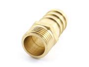 Unique Bargains 1 2PT x 19mm Tube Straight Brass Pneumatic Air Hose Barb Coupler Fitting Joint
