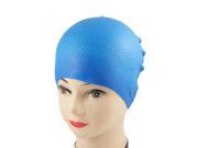 Unique Bargains Grains Anti slip Elastic Silicone Water Sports Gear Swim Cap for Men Women