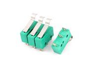 4 Pcs AC 250V 5A 3A SPDT Hinge Lever Type Momentary Micro Limit Switch