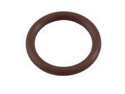 17mm OD 2mm Thickness Fluorine Rubber O ring Oil Seal Coffee Color