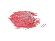 Unique Bargains 500 Pcs 0.5mmx30mm Copper PVC Tin Plated Brushless Motor Wire 24AWG Cable Red