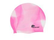 Unique Bargains Stretchable 100% Silicone Swimming Cap Protective Hat For Lady Girls Long Hair