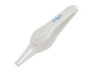 Safety White Clear Plastic Clean Nose Tweezers for Baby