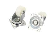 Chair Furniture Trolley Carts 1 25mm PP Wheel Swivel Top Plate Caster 2pcs