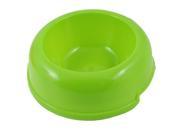 Unique Bargains Green Plastic Round Food Water Feeder Bowl Dish for Pet Cat Dog