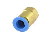 Unique Bargains Industry 9mm Female Thread Quick Coupler Connector for 8mm Inner Dia Tube