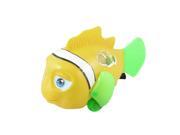 Plastic Wheels Moving Swaying Fish Pull String Wind up Baby Toy