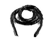 2.5Meter Long PE Polyethylene 25mm Spiral Cable Wire Wrap Tube Black