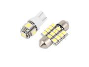 8 Pcs White LED Dome Light Interior Package Kit for Acura RSX 2002 2006
