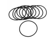 9 Pcs 80mm Outside Dia 3mm Thick Filter Rubber O Ring Seal Black