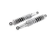 2 Pcs Motorcycle Rear Suspension Shock Absorber Silver Tone Black