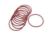 Unique Bargains 10 Pcs Soft Rubber O Rings Seal Washer Replacement Red 53mm x 2.5mm