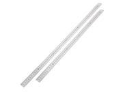 Silver Tone 50cm 20 60cm 24 Measure Range 2 Sides Scale Straight Ruler 2 in 1
