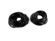 Unique Bargains 2pcs 33ft 10M Long 8mm OD Flexible Wire Spiral Wrap Band Cable Manager Protector