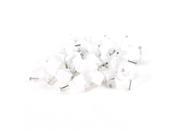 65 Pcs 10mm White Plastic Circle Cable Clips with Nail for Round Wire