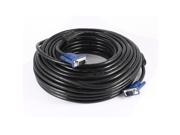 30M 100Ft VGA SVGA HD15 15Pin Male to Male M M Adapter Monitor Cable Cord Black